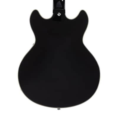 D'Angelico Premier Mini DC Electric Guitar w/Gig Bag - Black Flake - B-Stock image 7