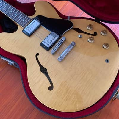 Gibson 335 Dot Reissue 1983 Custom Shop- Stunning Blonde Flame near mint image 3