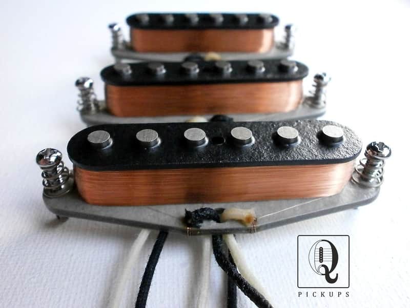 Stratocaster Alnico 2/5 MIXED Magnets Custom Guitar Pickups Set Fits Fender by Q pickups Strat image 1