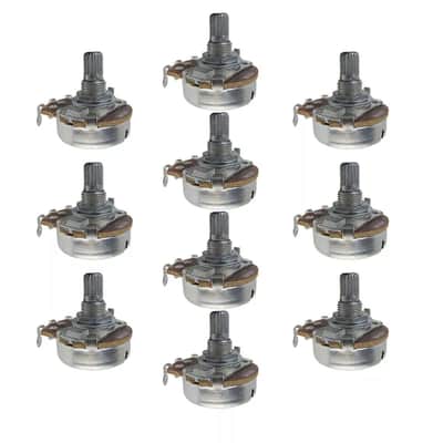 Short Shaft Full Size A250K Potentiometers (Set of 10) image 1