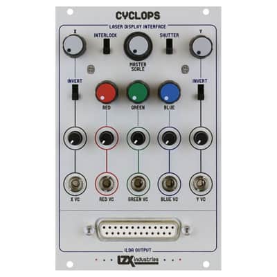 LZX Cyclops 16hp ILDA Laser Interface Eurorack Module Bundle w/Cables image 4