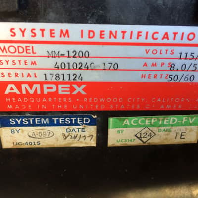 Ampex MM-1200 16 track 2" Tape Machine with accessories and new tape image 14