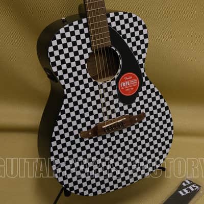 097-1752-088 Fender Tim Armstrong Hellcat Acoustic-Electric Guitar Checkerboard