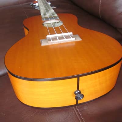 Kala KA-CEM Concert Ukulele Exotic Mahogany Amber Satin image 9