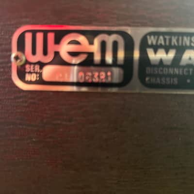WEM Clubman guitar amplfier 1970's - Black image 11