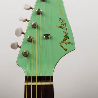 Fender Sonoran SCE Acoustic Guitar, Surf Green w/ Matching Headstock image 6