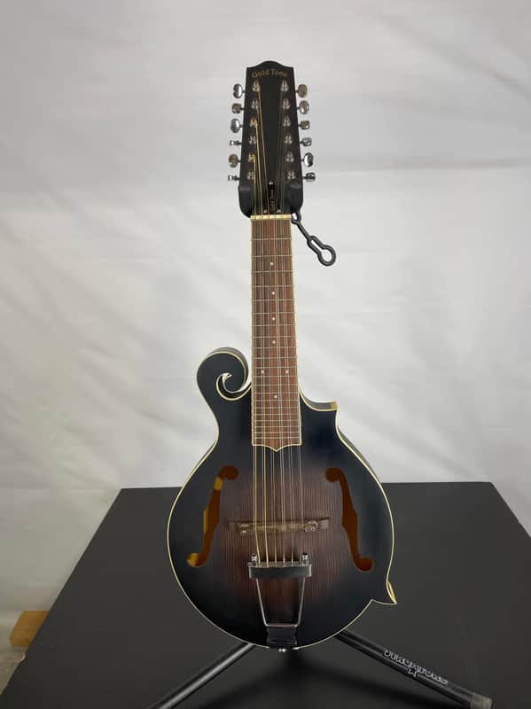 Gold Tone F-12 Long-Scale Manditar A-Style 12-String Acoustic-Electric Mandolin/Guitar, Solid Spruce Top, Tobacco Sunburst Satin image 1