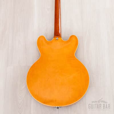 1995 Epiphone Casino Hollowbody Guitar Natural Revolution, Peerless image 3