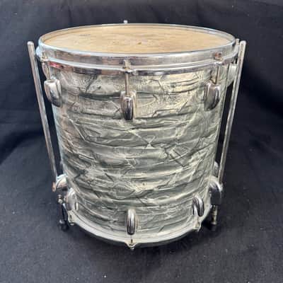 USED Slingerland 14x14 Floor Tom, Light Blue Pearl, 1963 image 4