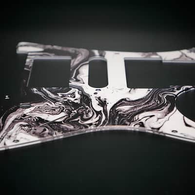 Marble #2 / Ibanez Pickguard / RG350 / JEMJR / Graphic / Stormguitar image 2