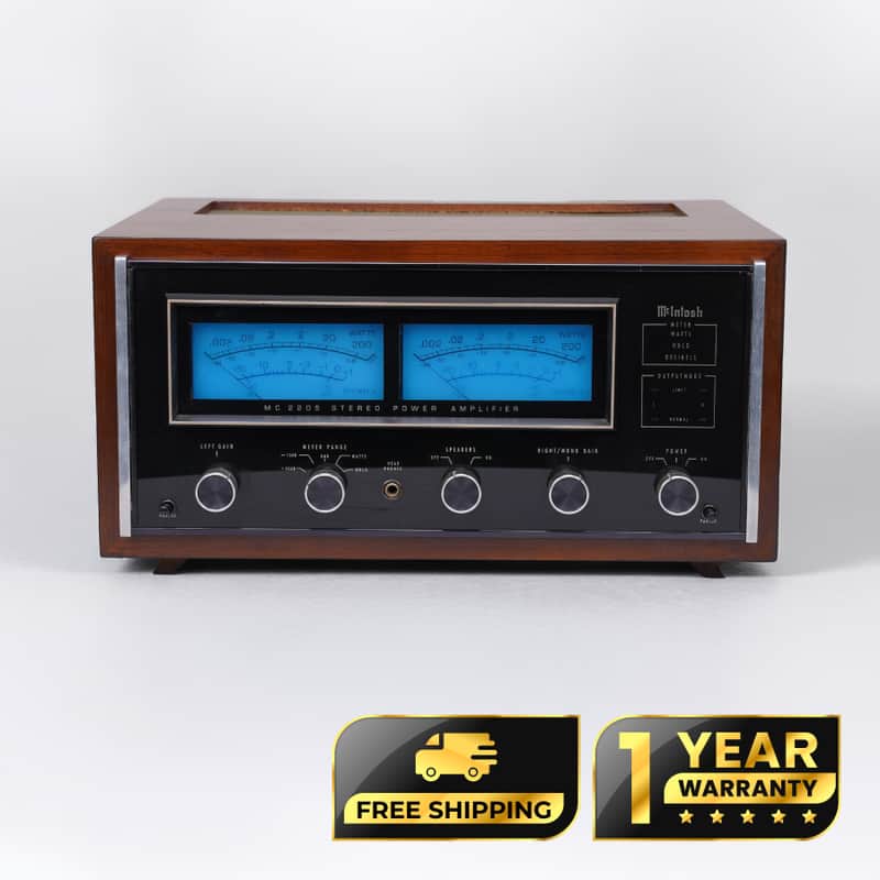 MCINTOSH MC2205 Vintage Stereo Power Amplifier – Professionally Restored – 1-Year Warranty image 1