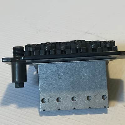2000's Jackson Dinky Guitars JT-580LP Black Licensed Floyd Rose Tremolo Guitar Bridge image 7