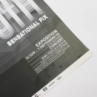 Sonic Youth and Sensational Fix 2008 French Poster #1(Black) 24"x16" Owned by Sonic Youth image 4