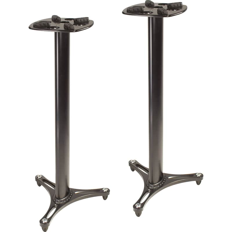 Ultimate Support MS90/45B Monitor Stands (Pair) 2010s - Black image 1