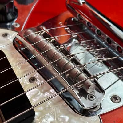 Fender Mustang Guitar with Rosewood Fretboard 1969 Competition Red image 8