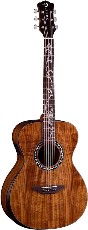 Luna Vineyard Koa Bevel Folk Acoustic-electric Guitar - Gloss Natural image 1