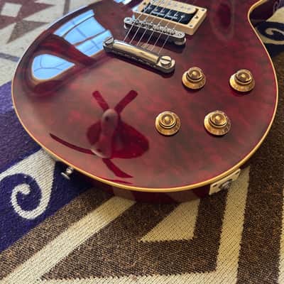 2012 Edwards by ESP E-LP-125SD/QM Les Paul - Black Cherry image 3