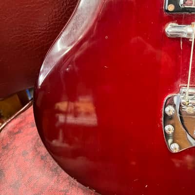 Guild Polara S-100 electric guitar with tremolo 1970s - Cherry image 7