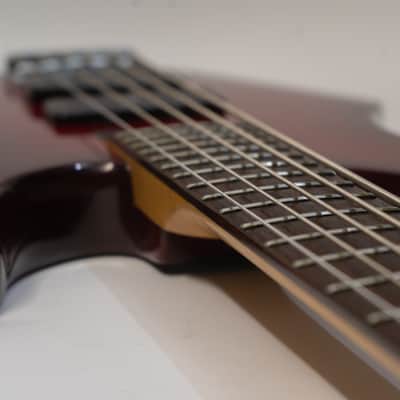 Washburn Bantam XB-500 Electric Bass 5 String with Gigbag - Red image 9