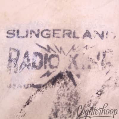 Slingerland 22"Radio King Bass Drum Calf Skin Head Sparks USA Batter Vintage 40s image 2