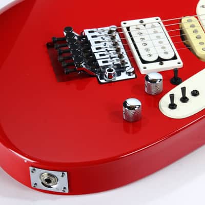 1987 Kramer E.E. Pro 1 Elliot Easton RED Signature Super Strat -- White Pickguard, Stratocaster 1980's image 22