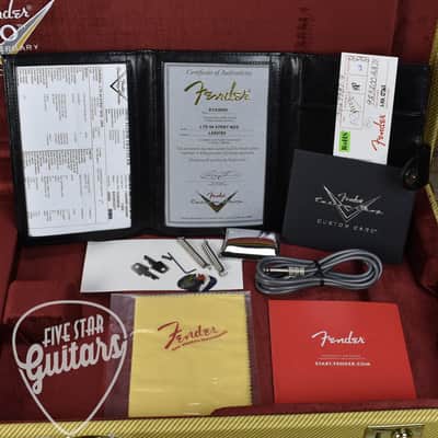 Mint Fender Custom Shop LTD 70th Anniversary '54 Stratocaster NOS - Dakota Red with Hard Shell Case image 16