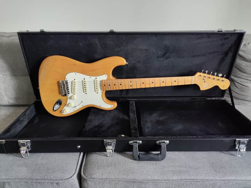 1997 Fender Stratocaster MIJ 1967 Reissue Natural Ash w/HSC image 1