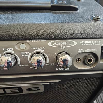 Line 6 Spider III 15 15-Watt 1x8" Digital Modeling Guitar Practice Amp 2006 - 2009 - Black image 3