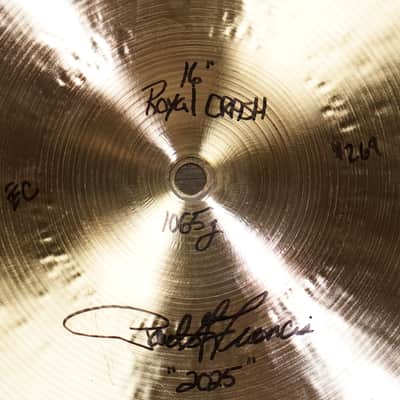 Royal Cymbals 16" Cymbal Craftsman Royal Crash - 1065g image 6