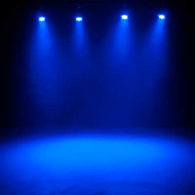 (4) American DJ MOD STQ Compact LED DMX Par Wash Lights w/Remote+Fogger+Cables image 11