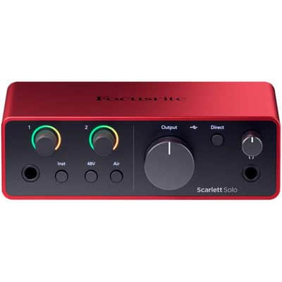 FOCUSRITE SCARLETT4-SOLO Scarlett G4 - Scarlett Solo 4th Gen - 2 in / 2 out - USB-C image 2