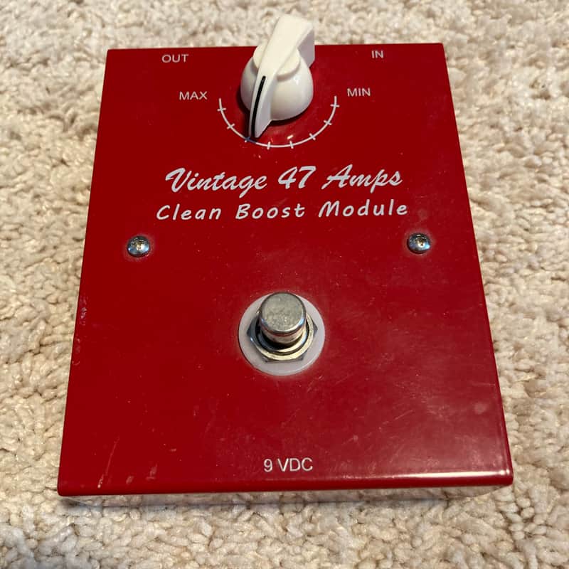 Vintage 47 Amps Clean Boost Module - Red image 1