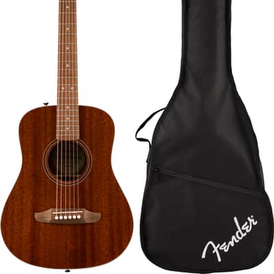 Fender California Standard Redondo Mini with Bag, Spruce Top, Natural Sapele image 7