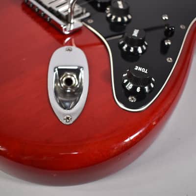 2004 Fender FSR American Deluxe Mahogany Stratocaster Crimson Red image 7