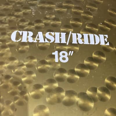 Paiste Scott Rockenfield's Queensrÿche, 18" Rude, 2002 Crash/Ride B, Cracked, Autographed! (#4) 1990s image 8
