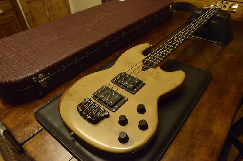 Wal Mk1 MkI Custom 1985  Bass Natural Canadian Maple Burl, Brazilian Mahogany image 1