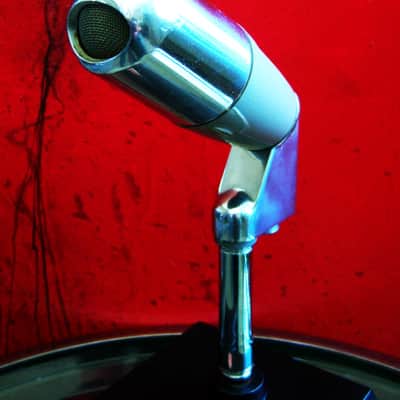 Vintage 1960's Electro-Voice 641 Omnidirectional Dynamic Microphone w Atlas DS-2 model desk stand display prop repair 638 image 6