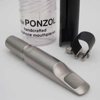 PONZOL Stainless Steel 110 Plus Baritone Saxophone Mouthpiece - Stainless Steel image 1