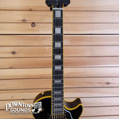 2020 Epiphone Joe Bonamassa Black Beauty Les Paul Custom with Epiphone Hard Case - Black Beauty, CoA, 8lbs 14oz image 5