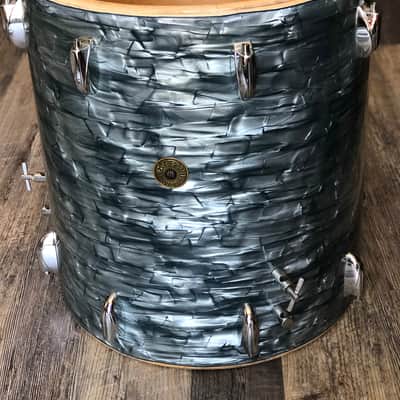 1950’s Gretsch 16" Midnight Blue Pearl Floor Tom 18x16 image 14