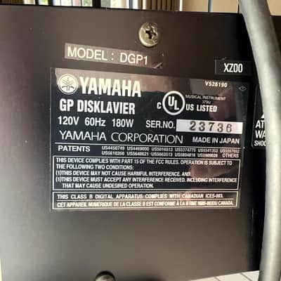 Yamaha DGP1 Disklavier Mark II 2001 - Polished Ebony image 20