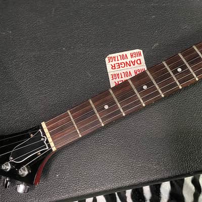 1979 - 1981 Hamer USA Standard Explorer Flame Top Transparent Cherry - Kahler Trem - Extremely RARE! Original Hamer Case - Four Digit Serial # 0583 image 8