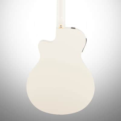 Yamaha APX-600 Acoustic-Electric Guitar, Vintage White image 4