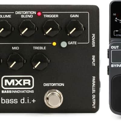 MXR M80 Bass D.I.+ Bass Distortion Pedal  Bundle with Behringer TU300 Chromatic Tuner Pedal image 1