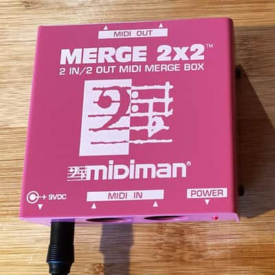 Midiman Merge 2x2 MIDI Merge Box – 2 In / 2 Out – Excellent Condition w/ Power Supply image 4