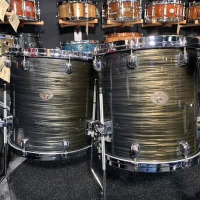 ~MADE IN JAPAN~ Tama Starclassic Birch 7-Piece 8/10/12/13/14/16/18 Drum Kit Set in Charcoal Silk with Chrome Hardware (JW) image 6
