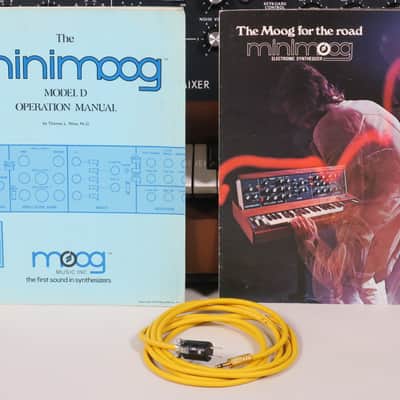 Moog Minimoog Model D (1979) + operation manual + poster + S-trig cable (serviced) image 7