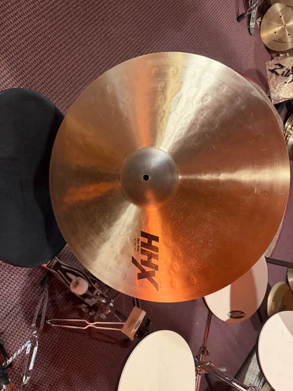 SABIAN HHX thin 21” ride cymbal 2229 grams for drums used excellent image 1