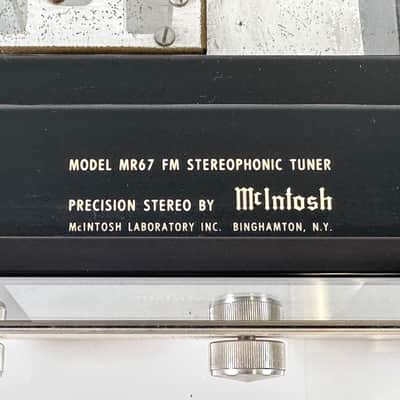 McIntosh MR67 FM Tube Stereo Tuner image 7