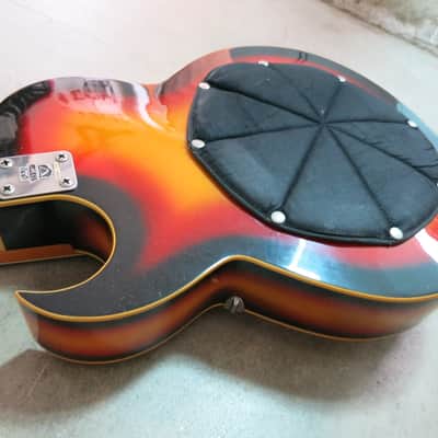 Vintage 1967 Vox Grand Prix Sunburst V286 Guitar Near Mint Very Clean Beautiful image 13